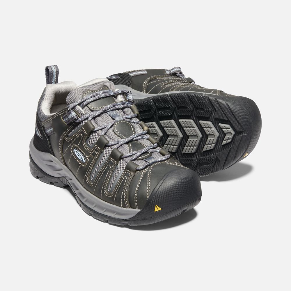 Keen Iş Ayakkabısı Kadın Gri - Flint Ii (Soft Toe) - Türkiye BYUC47958